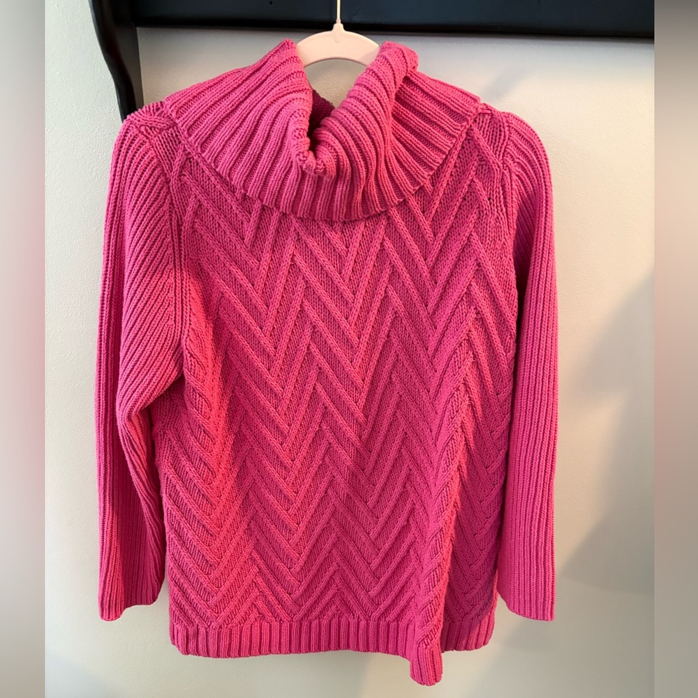 Pink Cowl Neck Sweater